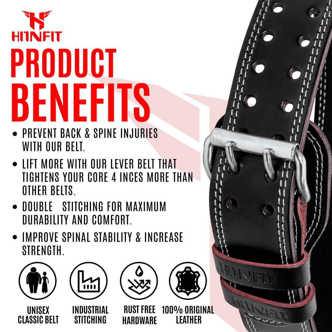 5mm Soft Leather Weightlifting Belt