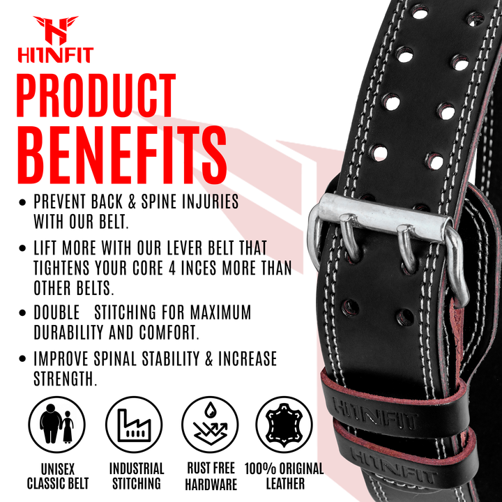 5mm Soft Leather Weightlifting Belt