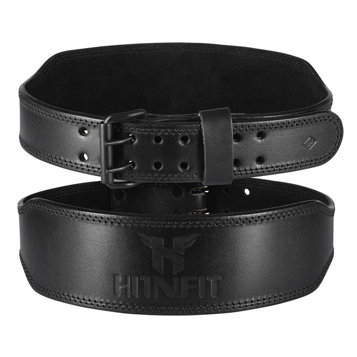 10cm Wide Black Leather Weight Lifting Belt