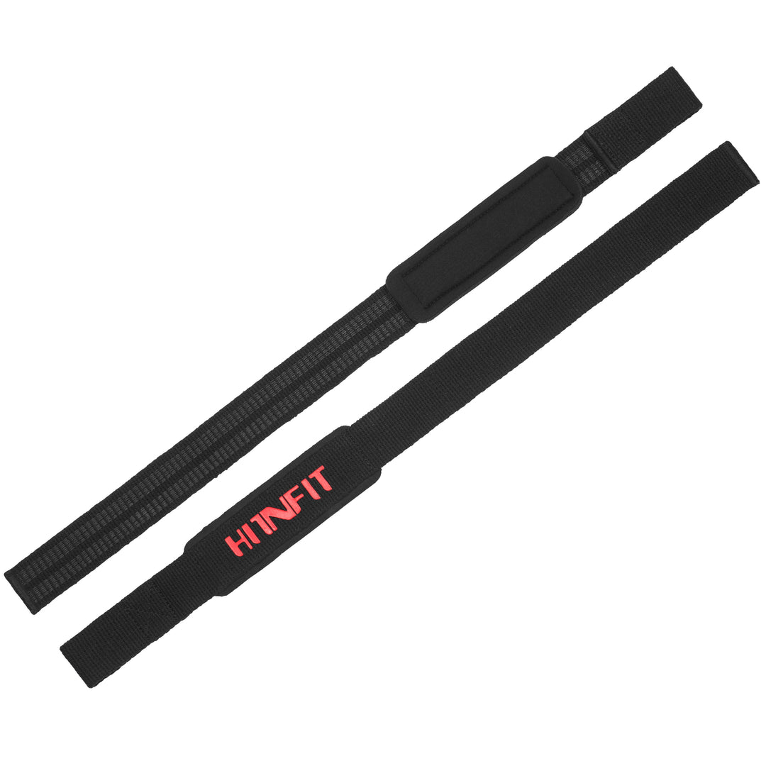 Dual-Ply Neoprene Padded Cotton Lifting Straps with Anti-Slip Silicone Lining