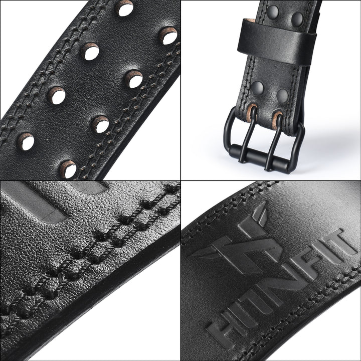 Leather Weight Lifting Belt Closeup