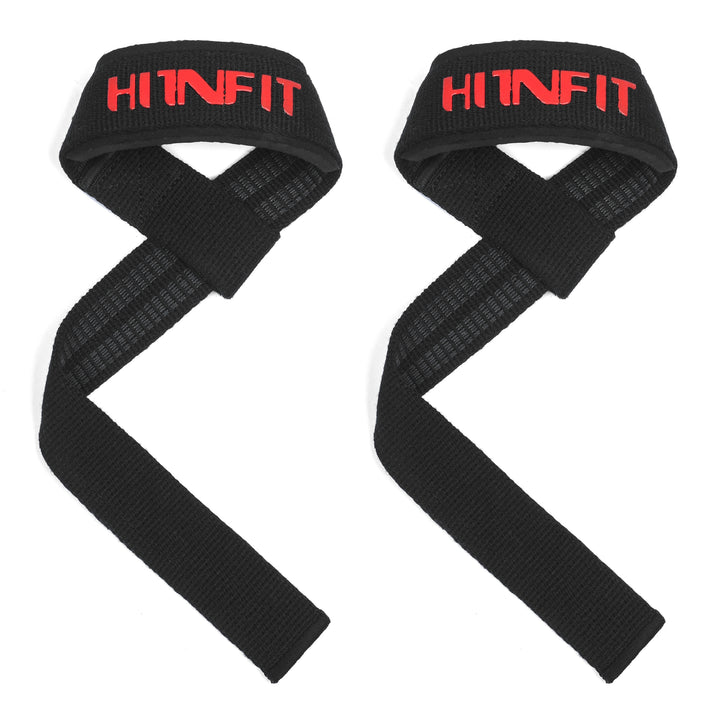 Dual-Ply Neoprene Padded Cotton Lifting Straps with Anti-Slip Silicone Lining